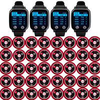 CATEL CTW08 Récepteur de montre à 4 poignets 40 boutons d'appel Système d'appel Restaurant Téléavertisseur Système d'appel sans fil pour hôtel