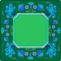 Tapis de Mahjong élégant de style chinoiserie avec sac de transport noir pour jeux et activités