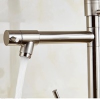 Robinet de cuisine moderne évier à ressort bassin à légumes froid chaud extraction de vaisselle robinet de douche rotatif vaporisateur monté sur le pont