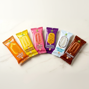 Sachet Aluminium Personnalisé Soudure Dos pour Glace à l'Eau et Sucettes Glacées - Product Image 5