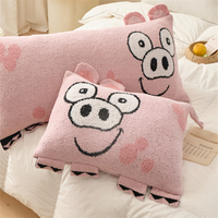 Oreiller long en tricot jacquard personnalisable avec motif de cochon mignon pour la décoration de la maison Oreiller de corps entier pour dormir OEKO-TEX LHZ