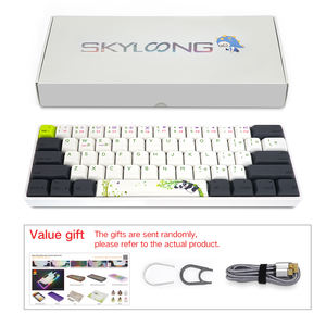Personnalisation en gros thème Panda <span class=keywords><strong>SK61</strong></span> rétro-éclairé 61 touches clavier de jeu mécanique - Product Image 6