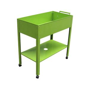 Jardinière surélevée à 2 niveaux, chariot de transport robuste, <span class=keywords><strong>étagère</strong></span> pour jardin - Product Image 6