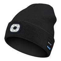 Bonnet LED multifonctionnel lumineux pour écouteurs musicaux, course nocturne et cyclisme