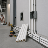 Conduite en PVC blanc professionnelle pour la protection des câbles haute tension et les systèmes de réseaux électriques pour villes intelligentes