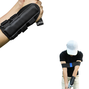 Black <b>Golf</b> Swing Trainer Wrist Brace Adjustable Strap Breathable Practice Aid for Beginners and Pros - Product Image 1
