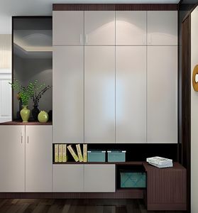 Muebles de almacenamiento de lujo modernos, armario convertible de madera maciza para dormitorio, para el hogar, Hotel, Villa, estilo de Panel - Product Image 2