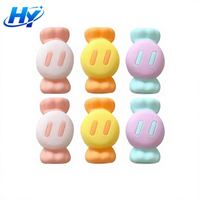 Protector de Cable de Silicona con Diseño de Caramelo Kawaii, Protector de Cable de Carga para Teléfono, Anti-Rotura, Venta al Por Mayor