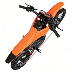 Moto électrique pour enfants 72V 4500W, vitesse maximale 100-125 km/h, avec frein à disque, batterie au lithium, mini moto orange pour garçons - Product Image 2