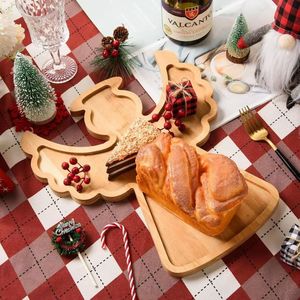Bamboo <b>Angel</b> Shaped Serving Tray Christmas Theme Fruit Bread <b>Board</b> Multi Functional Easy Clean Tableware - Product Image 1