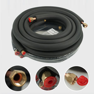 Tuyaux de raccordement cuivre-aluminium pour climatiseur, usage domestique, flexibles, 1/4'', 3/8'', 1/2'', 5/8'', 3/4'', isolation en caoutchouc noir 2,0 mm - Product Image 3