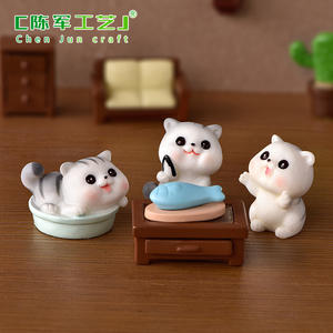 Nouvelle ligne d'accessoires pour micro-paysages <span class=keywords><strong>de</strong></span> jardinage DIY, style boule <span class=keywords><strong>de</strong></span> cristal, avec figurines en résine, Weijs - Product Image 5