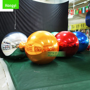 Hongyi Usine Personnalise Vend 0.6mm PVC Publicité Décoration Événement Gonflable Miroir <span class=keywords><strong>Boule</strong></span> - Product Image 6