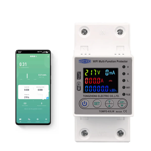 Medidor de Energía Doméstico Inteligente WIFI Tuya de 63A 80A, Mini Interruptor de Circuito de Cobre y Plástico, Temporizador, Protección Contra Fugas de Voltaje y Corriente - Product Image 1