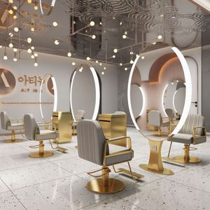 Hot Sale New Fashion Luxury Barbershop Salon <b>Mirror</b> Customized Styling Station Beauty <b>Mirrors</b> Barber Furniture - Product Image 2