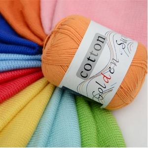 Fil à crocheter en <span class=keywords><strong>coton</strong></span> mélangé teint, 50g/pelote, prix abordable, vente en gros d'usine, pour tricot et couture de pulls pour bébés - Product Image 6