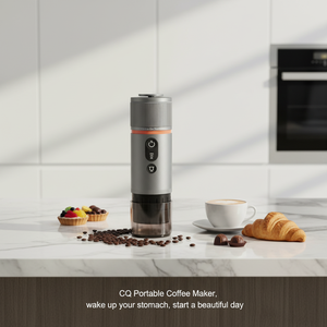 <span class=keywords><strong>Cafetera</strong></span> Espresso Portátil de Aluminio con Calentamiento Automático, Máquina Eléctrica Inalámbrica para Camping, Viajes en Auto y Uso en Hoteles - Product Image 2
