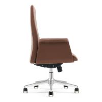 Chaise de bureau exécutive ergonomique en cuir PU, pivotante et réglable, avec accoudoirs, pour la maison et le bureau