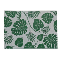 Vente directe usine : Tapis d'extérieur 100 % polypropylène, imperméable, pliable, pour camping-car, plage et camping, motifs feuilles, 5x7, 6x8, 8x10 pieds