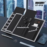 Kit d'outils de réparation de précision JAKEMY YF-P13 201-en-1 avec tournevis, pinces, spatules et tige flexible pour téléphone