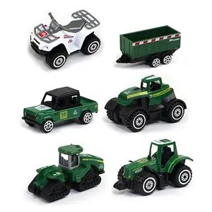 QS sıcak satış Mini 1:64 ölçek Metal alaşım çiftlik kamyonu motosiklet simülasyon küçük araçlar pres döküm Model araba oyuncaklar çocuklar için