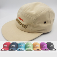 Gorra de Béisbol Deportiva Personalizada de 7 Paneles, de Sarga de Algodón, Sin Estructura, con Logotipo Bordado en 3D, Transpirable, al por Mayor