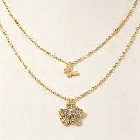 Collier pendentif fleur entièrement incrusté de zircon cubique, prix d'usine YILUN, argent 925 plaqué or, idéal comme cadeau pour une date, pour femmes