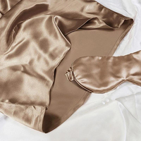 Ensemble de taies d'oreiller en satin de soie naturelle personnalisées de luxe, taie d'oreiller en soie de mûrier 100%, taie d'oreiller en soie pure