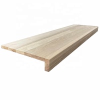 Marches d'escalier flottantes en bois de chêne de 50-100 mm d'épaisseur, marches d'escalier modernes de luxe pour intérieur