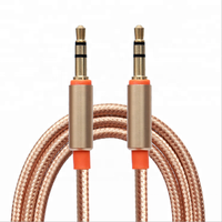 Câble Audio stéréo, 3.5MM, câble d'écouteurs, de téléphone, de voiture, MP4, casque, câbles AUX