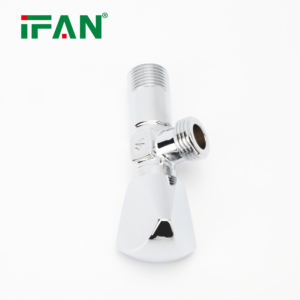 IFAN-Anpassung 1/2 "Gewinde Chrom Messing Winkel ventil Zubehör für Bad und Toilette - Product Image 3