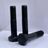 Baut Heksagonal Besar Ulir Metrik Baja Paduan 10.9S Merek CJ 35VB Oksida Hitam Kekuatan Tinggi 1 Mur Set Lengkap Washer GB/T