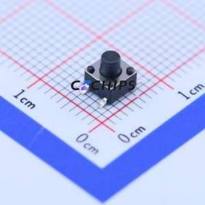 K2-1109SP-D4SA-04 Tactile Switch SMD-4P,4.5x4.5mm Switch Single Pole Single Throw Round Button 2.5N Vertical Mount - Product Image 1