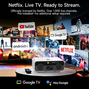 Proyector <span class=keywords><strong>Inteligente</strong></span> <span class=keywords><strong>Google</strong></span> a <span class=keywords><strong>Precio</strong></span> de Fábrica, 1900 ANSI, Certificado por Netflix, Enfoque Automático TOF, <span class=keywords><strong>Altavoz</strong></span> de 40W, Relación de Contraste de 22,000:1, Compatible con 4K - Product Image 3