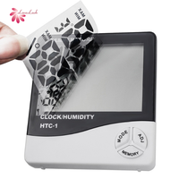 Thermomètre hygromètre numérique LCD, station météo, horloge pour extension de cils, logo privé LAVA