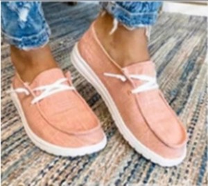 여름 여성 로퍼 싱글 솔 캔버스 캐주얼 신발 슬립온 경량 패션 트렌드 재고 가능 - Product Image 3