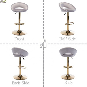 <span class=keywords><strong>Chaise</strong></span> <span class=keywords><strong>de</strong></span> <span class=keywords><strong>bar</strong></span> haute pivotante, tabouret simple, <span class=keywords><strong>avec</strong></span> accoudoirs, à la mode, nouveau - Product Image 4