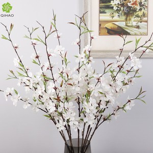 Qihao Artificial Peach Blossoms 120cm High Simulation Spring Home Decor Flower Arrangement - Product Image 2