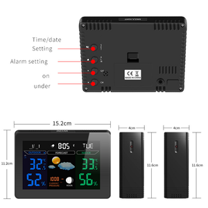 TS-71 다채로운 다기능 무선 디지털 온습도 기상 관측소 - Product Image 3
