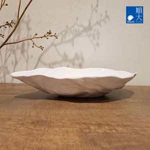 Assiettes de restaurant en mélamine, forme d'huîtres, grande et profonde, design spécial - Product Image 5