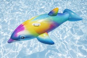 <span class=keywords><strong>Bestway</strong></span> 41541 <span class=keywords><strong>Jeux</strong></span> <span class=keywords><strong>de</strong></span> plage pour enfants Jouets pour enfants Dolphin Daydream Flotteur <span class=keywords><strong>de</strong></span> piscine à roulettes pour enfants - Product Image 3
