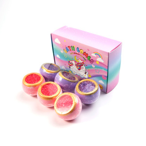 Custom Private Label Gifts Set Gold Mica Powder Rich Bubbles Himalayan Dead Sea <strong>Bath</strong> Salts <strong>Crystal</strong> <strong>Bath</strong> <strong>Bomb</strong> - Product Image 2