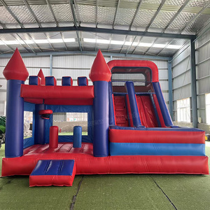 Castillo Inflable Comercial con Tobogán, Castillo Inflable de Colores para Alquiler en Fiestas y Parques - Product Image 1