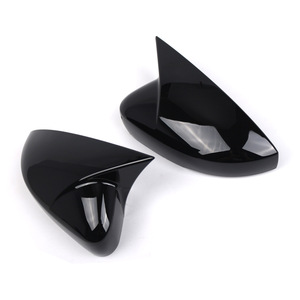 Volkswagen Polo Rearview Mirror Covers Glossy Black ABS Full <b>Set</b> 2009-2017 - Product Image 1