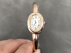Montre de luxe pour femme, qualité supérieure, diamants VVS, mouvement à quartz suisse, mini, nouvelle, magnifique, montre dorée pour femme - Product Image 2