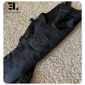 LARSUR Custom Distressed Relax Fit Twill Work Overall <strong>Men</strong> Carpenter Cargo <strong>Worker</strong> Denim <strong>Jeans</strong> Overall Workwear Canvas Jumpsuit - Product Image 2
