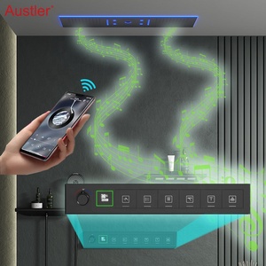 Modern Mat Zwart Verborgen Badkamer Douchesysteem Met Digitaal Display In Thermostatische Badkamerdouche - Product Image 1