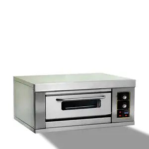 Commercial Kitchen Equipment 2 Deck 2 Tray Electric Commercial Manufacturer Bakery Glass Window Pizza Oven For Sale
