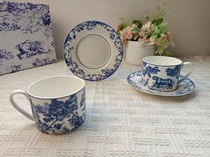 Wholesale of European Style Luxury Porcelain Coffee Sets and Bone China <b>Cup</b> and <b>Saucer</b> Sets - Product Image 3