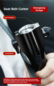 Linterna de martillo de seguridad para coche con energía solar Linterna de carga USB de lúmenes altos LED - Product Image 6